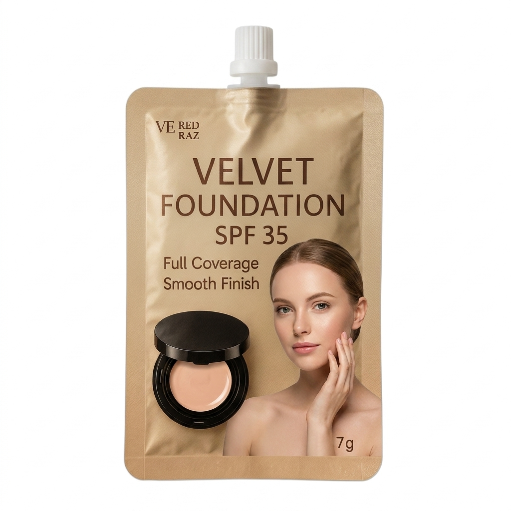 Velvet Foundation SPF 35 — 120 Cool Linen — Aksamitne Krycie SPF 35