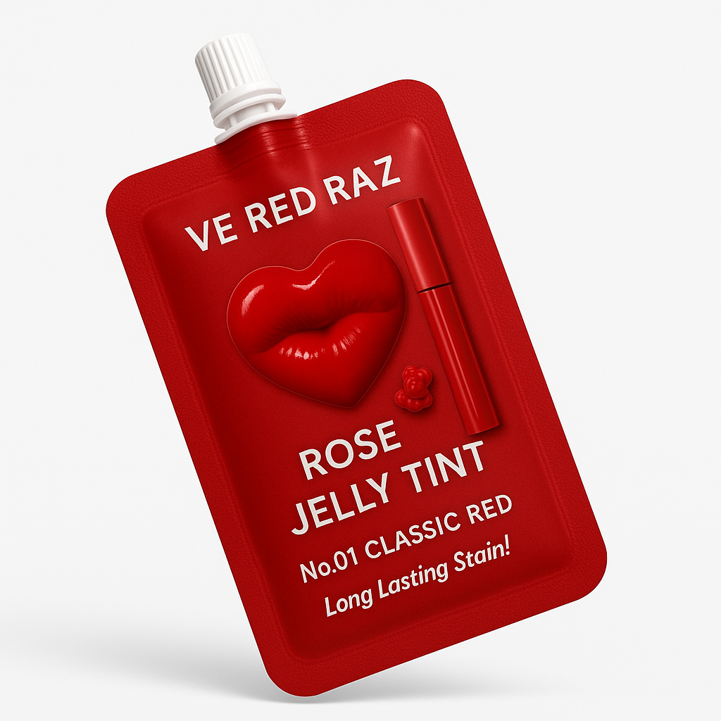 Lip Jelly — Classic Red — Gloss Labial de Rosa