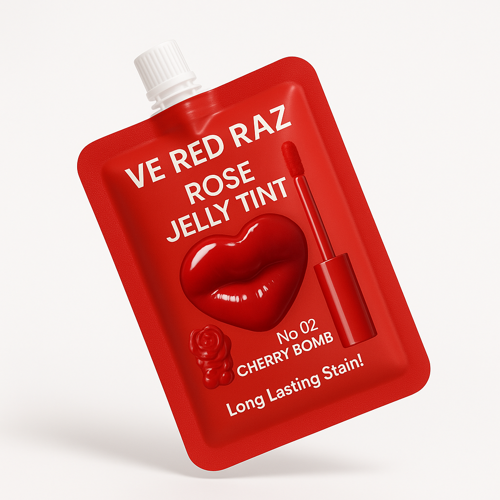 Lip Jelly — Cherry Bomb — Lesk na Rty s Růží