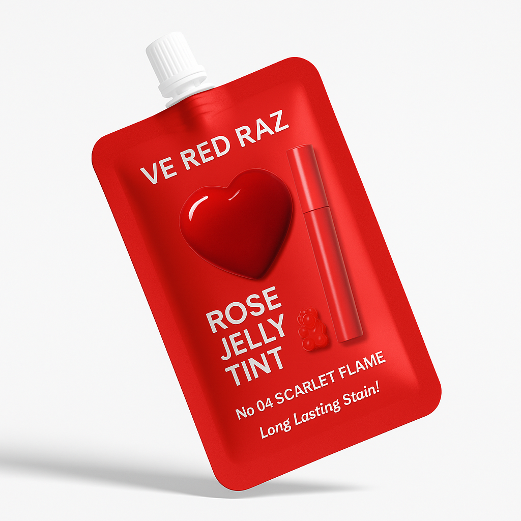 Lip Jelly — Scarlet Flame — Roseninfunderet Lipgloss