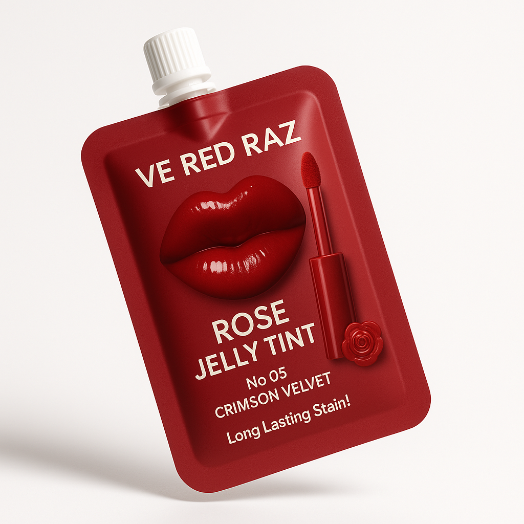 Lip Jelly — Crimson Velvet — Lesk na Rty s Růží
