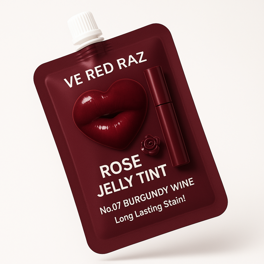 Lip Jelly — Burgundy Wine — Roseninfundierter Lipgloss