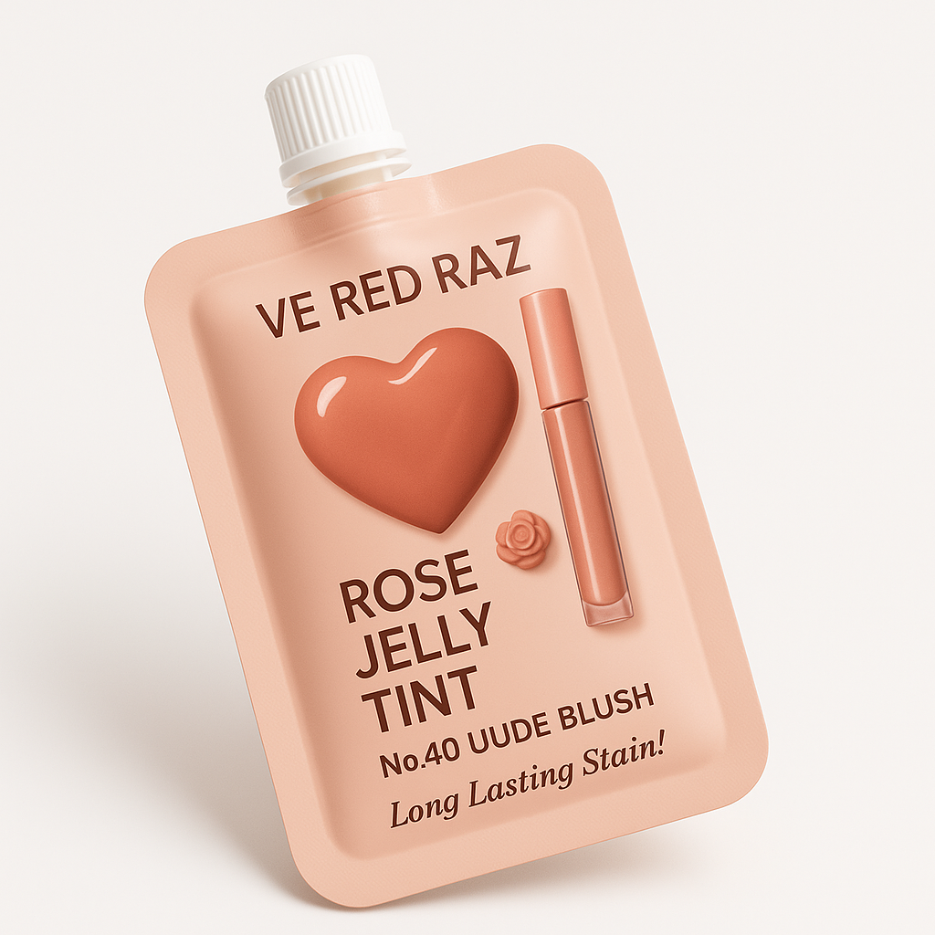 Lip Jelly — Nude Blush — Lesk na Rty s Růží