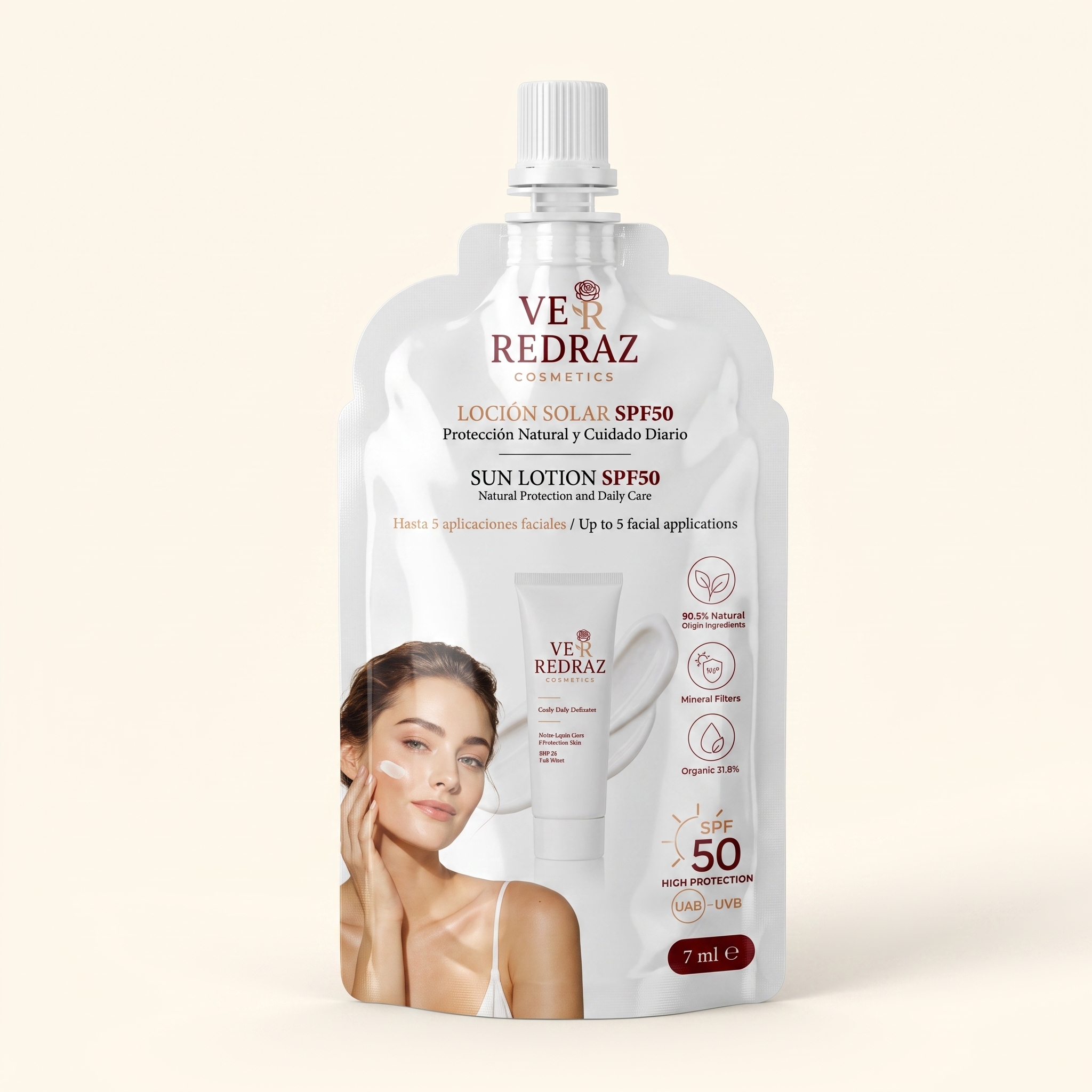 Lozjoni tax-Xemx SPF50 7 ml — Kura tax-Xemx ta’ Kuljum għall-Wiċċ