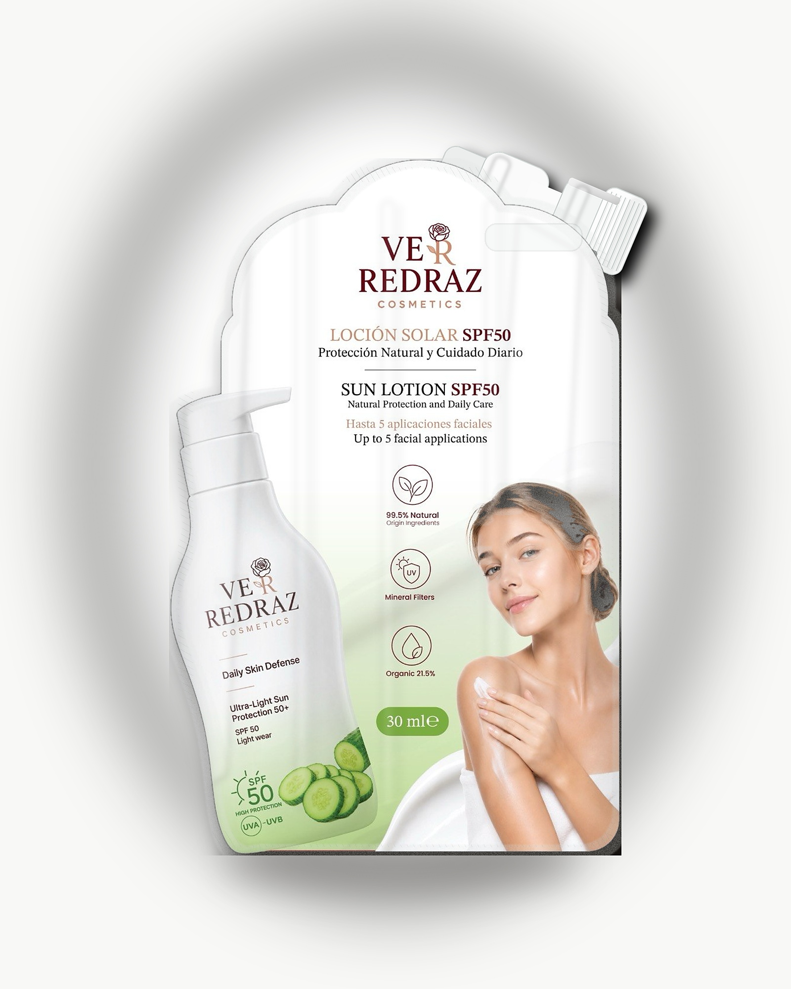 Cucumber SPF50 30 ml Sunscreen Sachet — Cucumber Sun Care